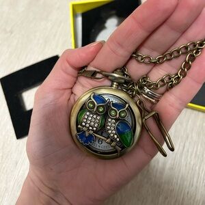 NEW in box Invicta Owl Pocket Watch